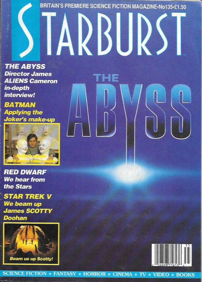 STARBURST magazine side cover Issue 135 November 1989