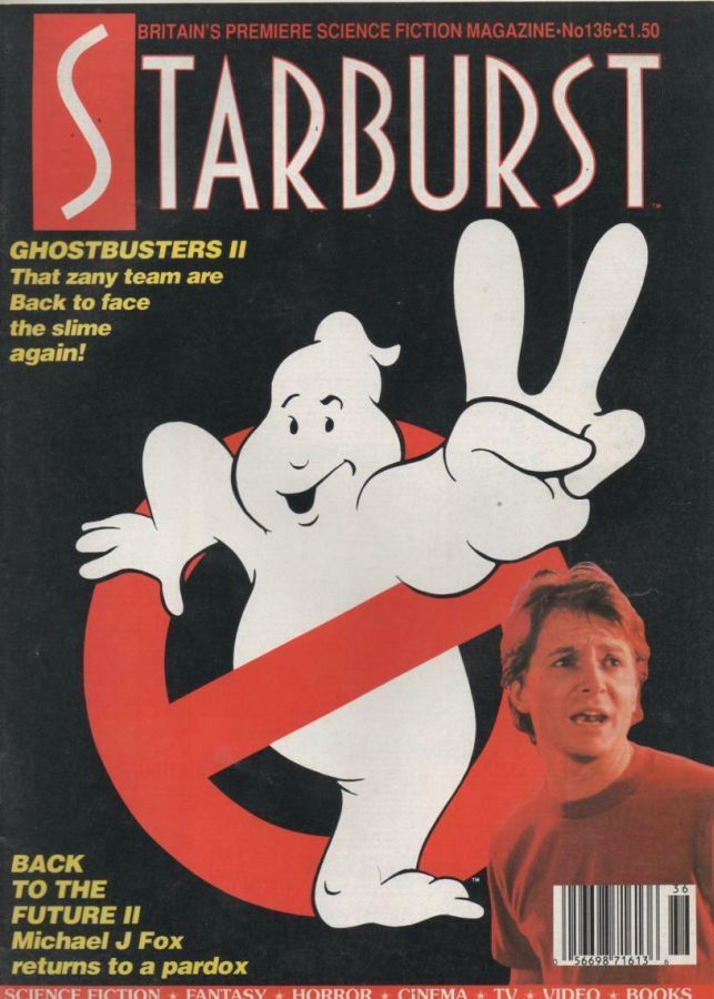 STARBURST magazine side cover Issue 136 December 1989