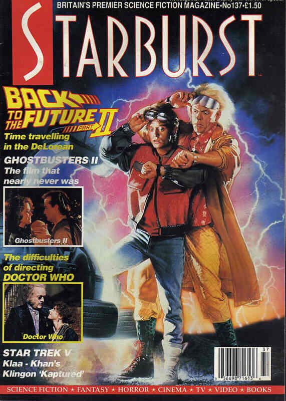 STARBURST magazine side cover Issue 137 January 1990