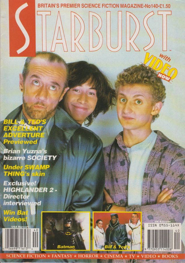 STARBURST magazine side cover Issue 140 April 1990