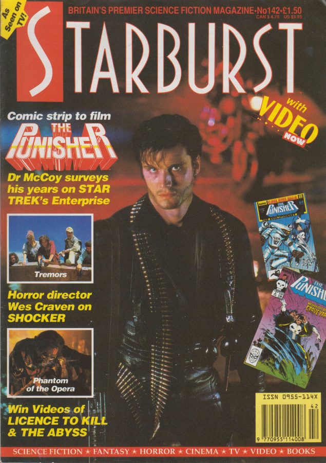 STARBURST magazine side cover Issue 142 June 1990