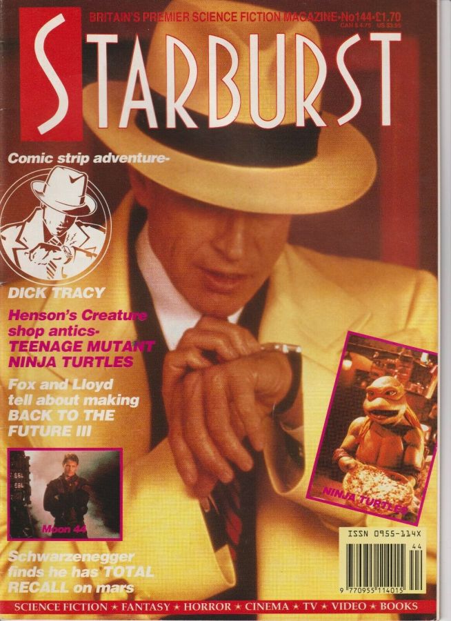STARBURST magazine side cover Issue 144 August 1990