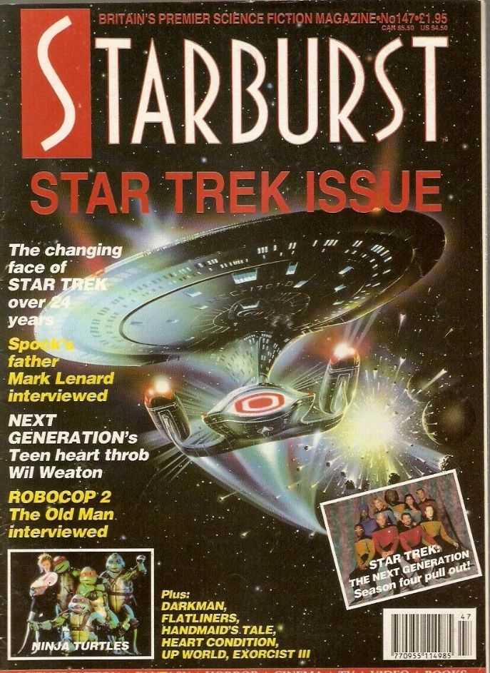 STARBURST magazine side cover Issue 147 November 1990