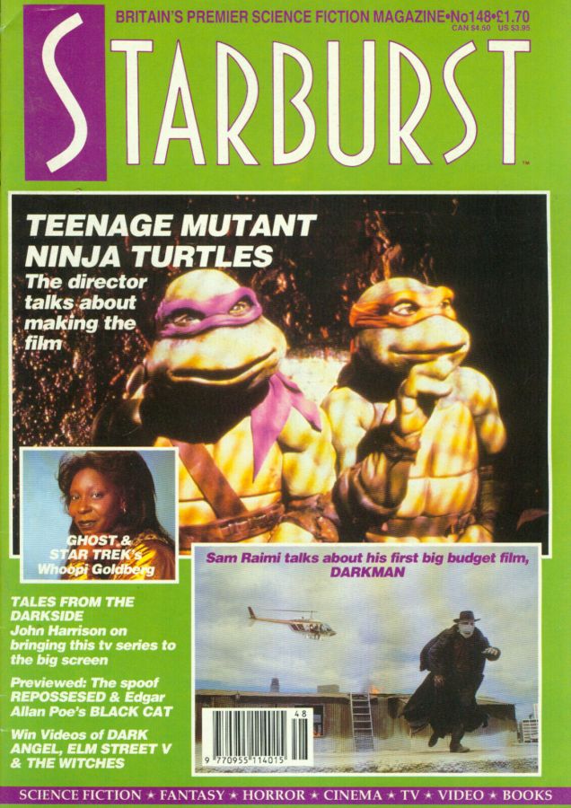 STARBURST magazine side cover Issue 148 December 1990