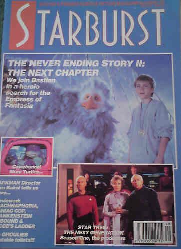 STARBURST magazine side cover Issue 149 January 1991