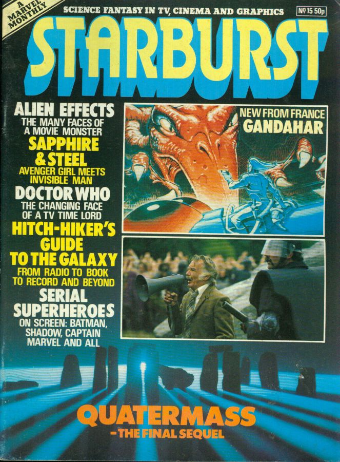 STARBURST magazine side cover Issue 15 November 1979