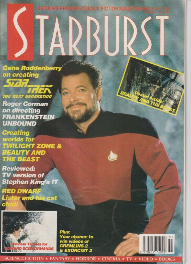 STARBURST magazine side cover Issue 151 March 1991