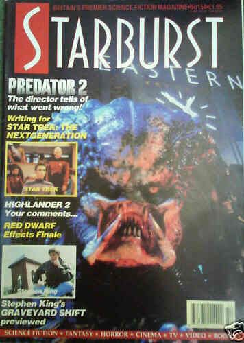STARBURST magazine side cover Issue 154 June 1991