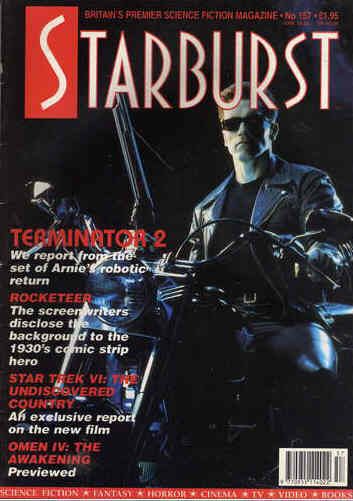 STARBURST magazine side cover Issue 157 September 1991