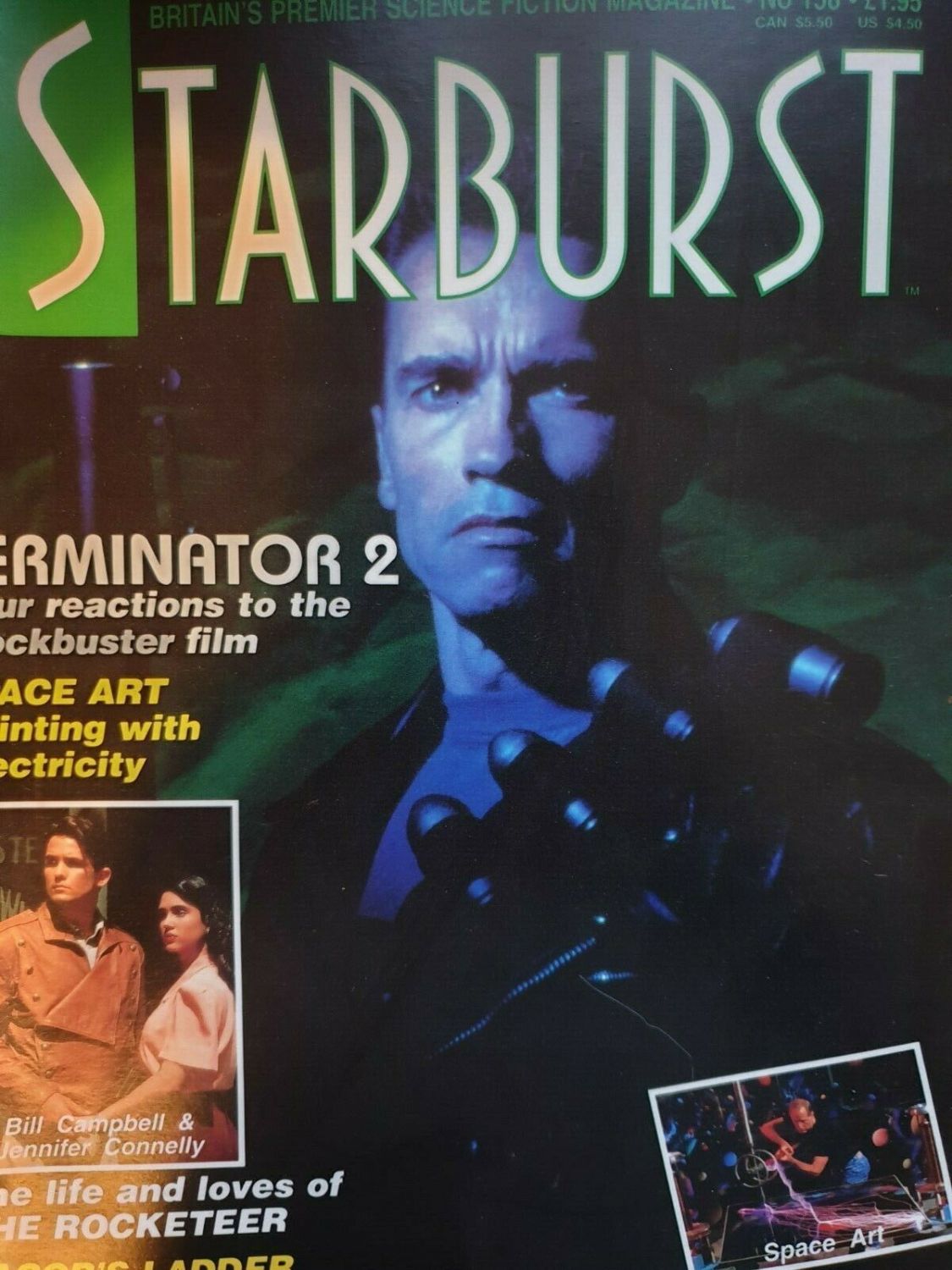 STARBURST magazine side cover Issue 158 October 1991