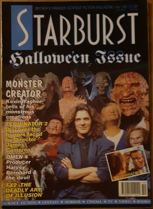 STARBURST magazine side cover Issue 159 November 1991