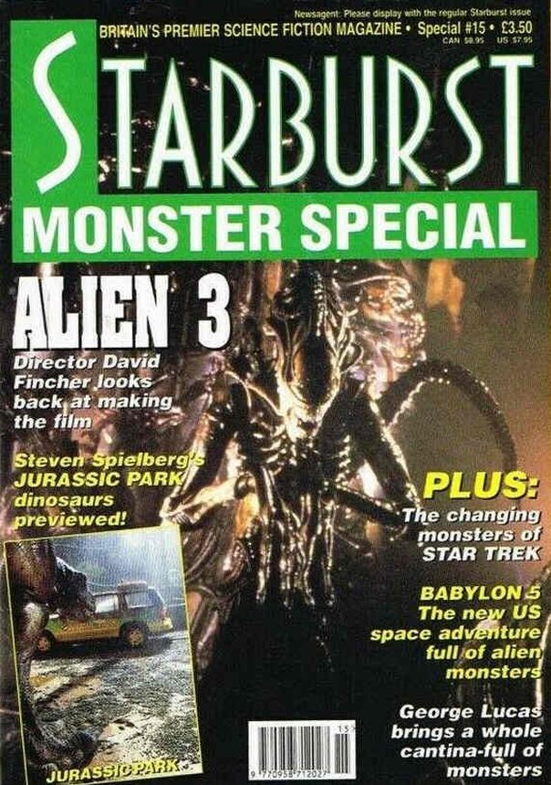 STARBURST magazine side cover  Special #15, Monster  1993