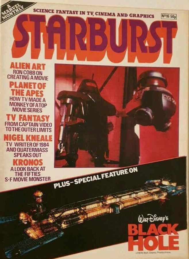 STARBURST magazine side cover Issue 16 December 1979