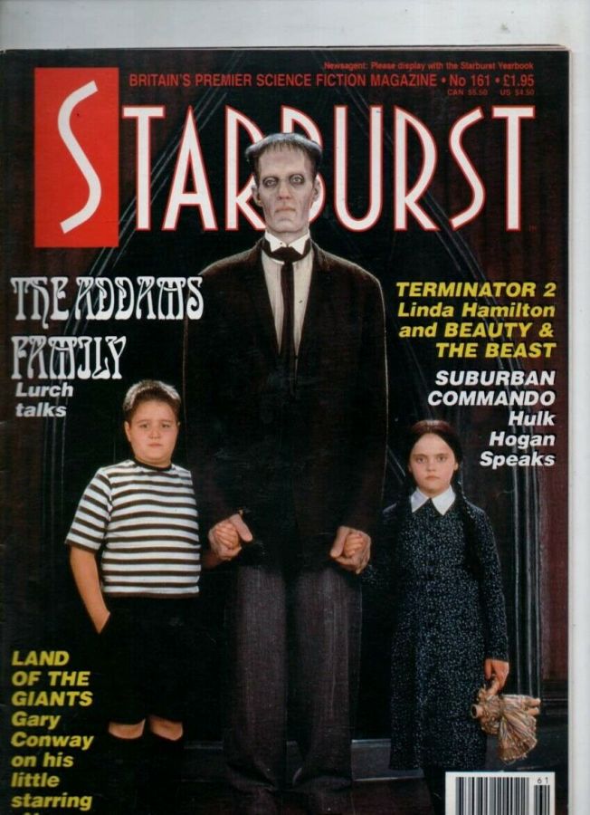 STARBURST magazine side cover Issue 161 January 1992