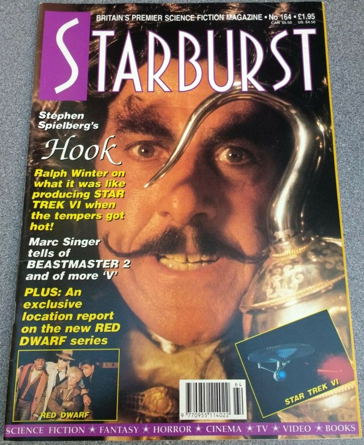 STARBURST magazine side cover Issue 164 April 1992