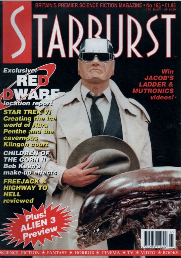 STARBURST magazine side cover Issue 165 May 1992