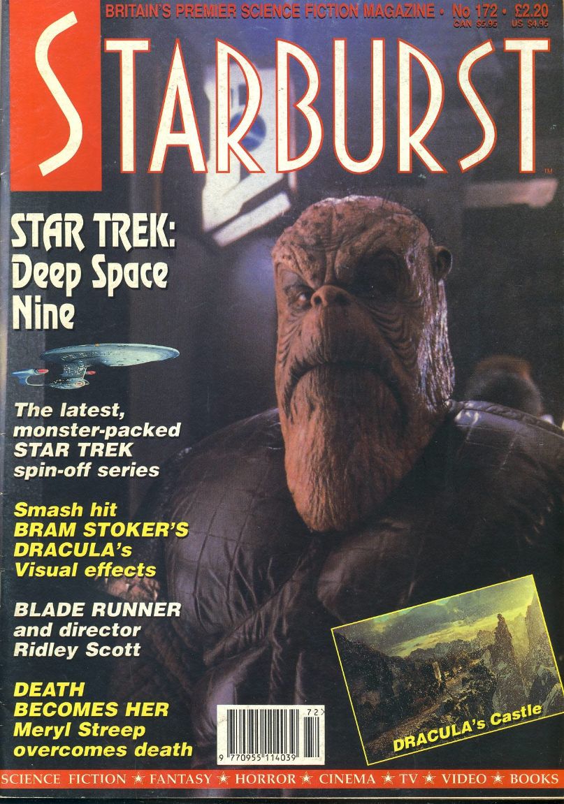 STARBURST magazine side cover Issue 172 December 1992
