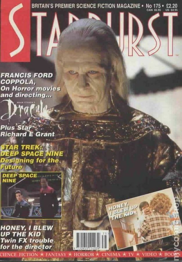 STARBURST magazine side cover Issue 175 March 1993