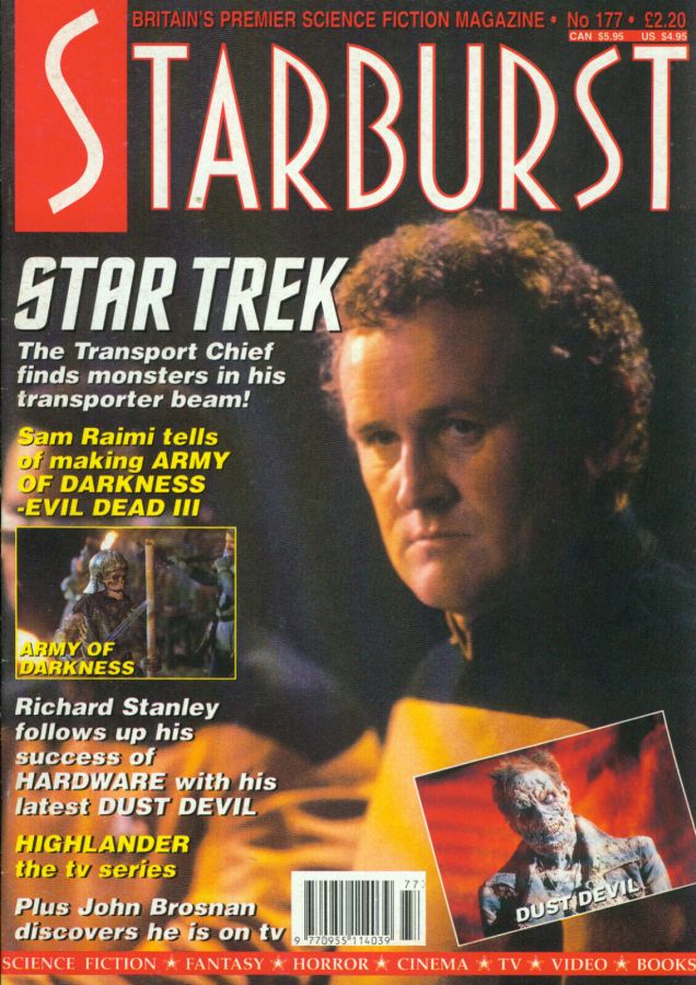 STARBURST magazine side cover Issue 177 May 1993