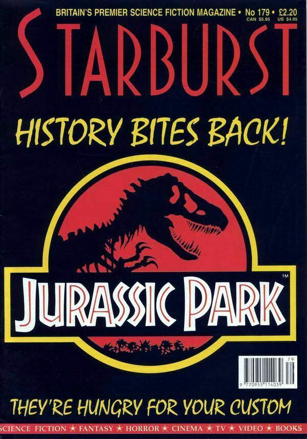 STARBURST magazine side cover Issue 179 July 1993