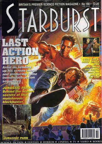 STARBURST magazine side cover Issue 180 August 1993