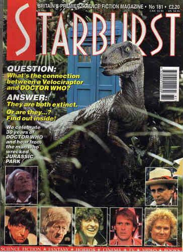 STARBURST magazine side cover Issue 181 September 1993