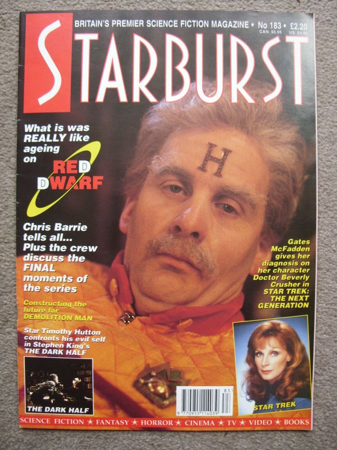 STARBURST magazine side cover Issue 183 November 1993