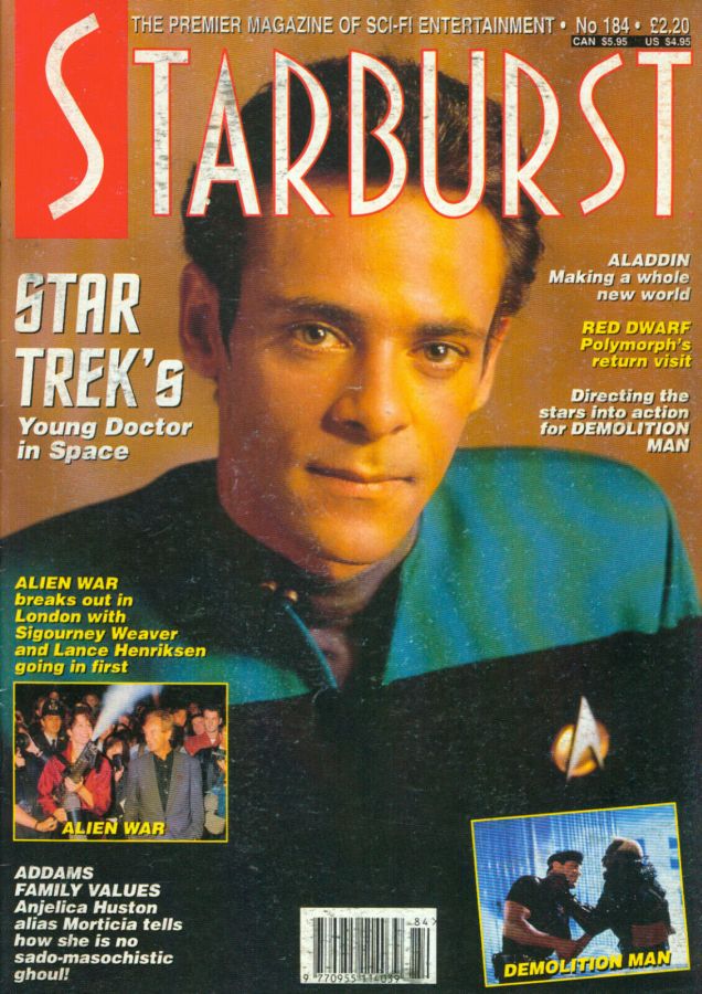 STARBURST magazine side cover Issue 184 December 1993