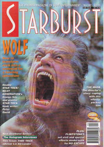 STARBURST magazine side cover Issue 192 August 1994