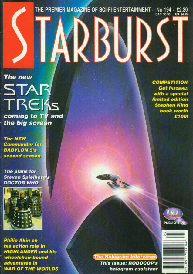 STARBURST magazine side cover Issue 194 October 1994