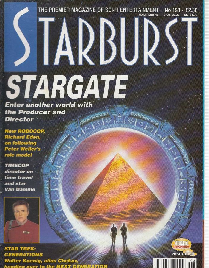 STARBURST magazine side cover Issue 198 February 1995