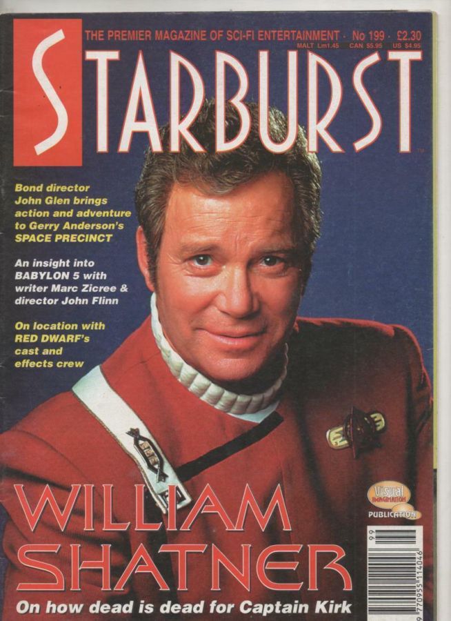 STARBURST magazine side cover Issue 199 March 1995