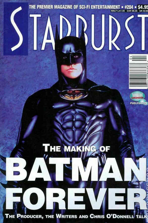 STARBURST magazine side cover Issue 204 August 1995