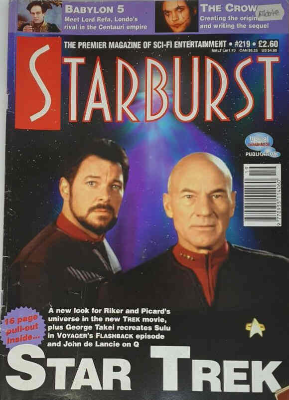 STARBURST magazine side cover Issue 219 November 1996