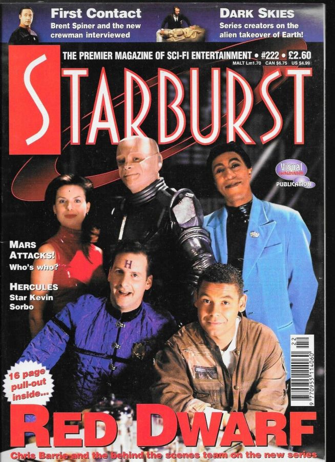 STARBURST magazine side cover Issue 222 February 1997