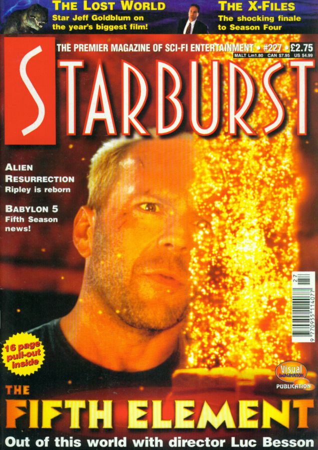 STARBURST magazine side cover Issue 227 July 1997