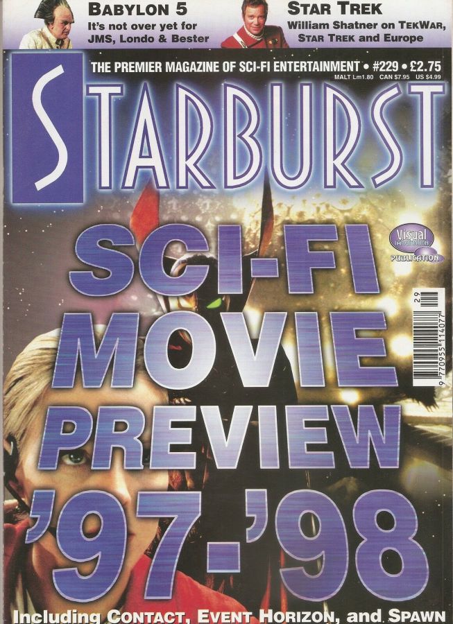 STARBURST magazine side cover Issue 229 September 1997