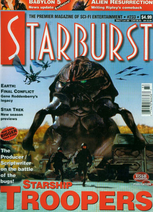 STARBURST magazine side cover Issue 233 January 1998