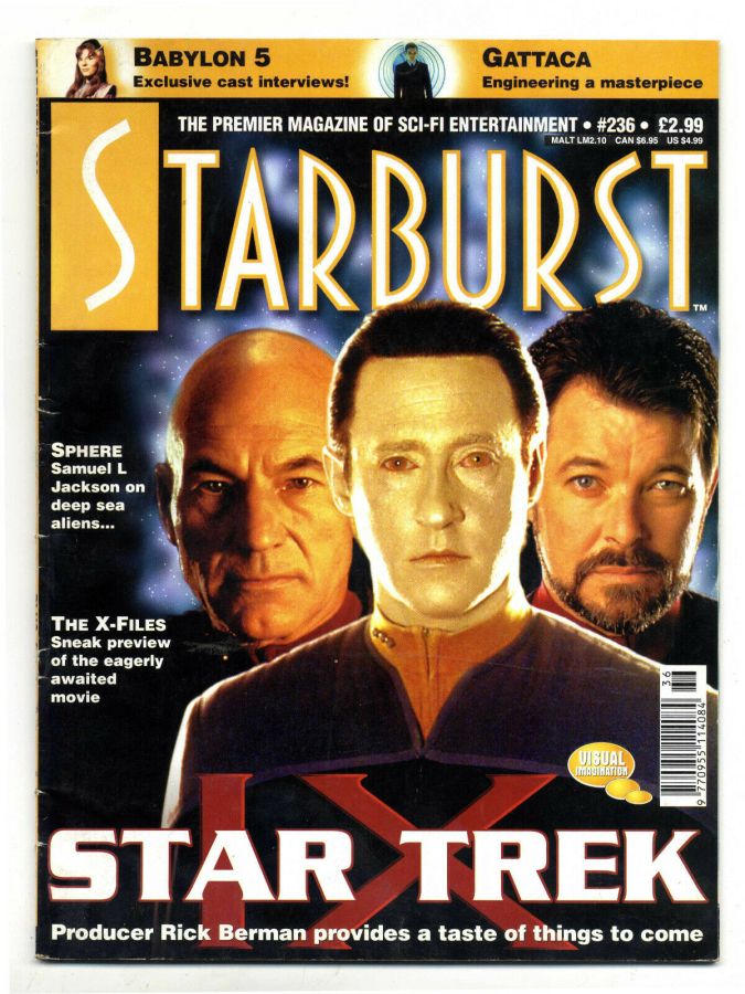 STARBURST magazine side cover Issue 236 April 1998