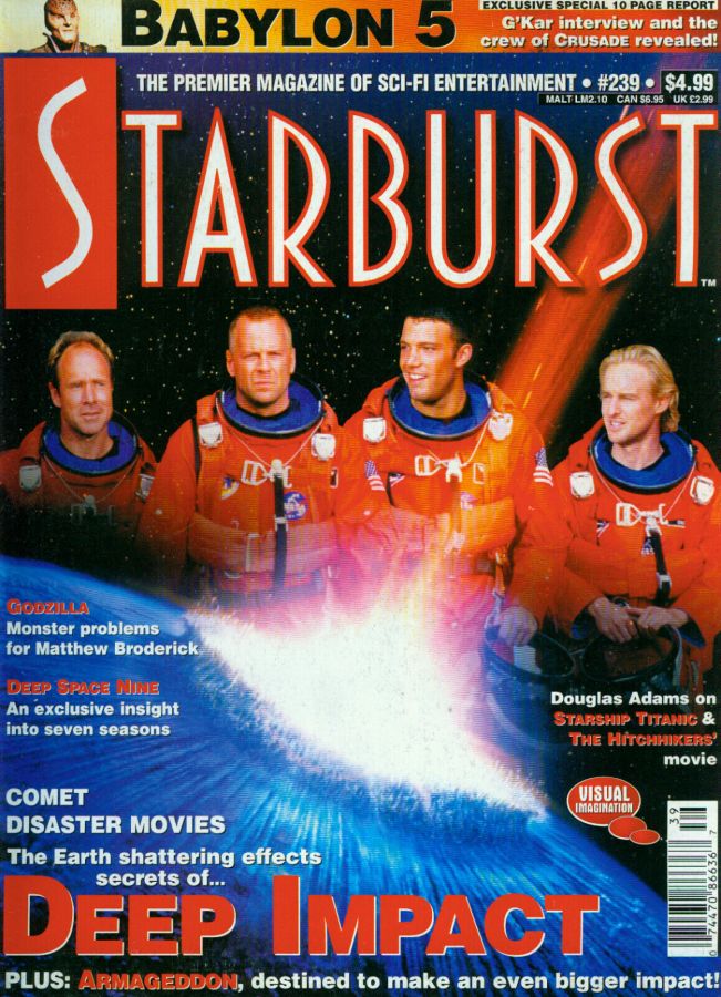 STARBURST magazine side cover Issue 239 July 1998