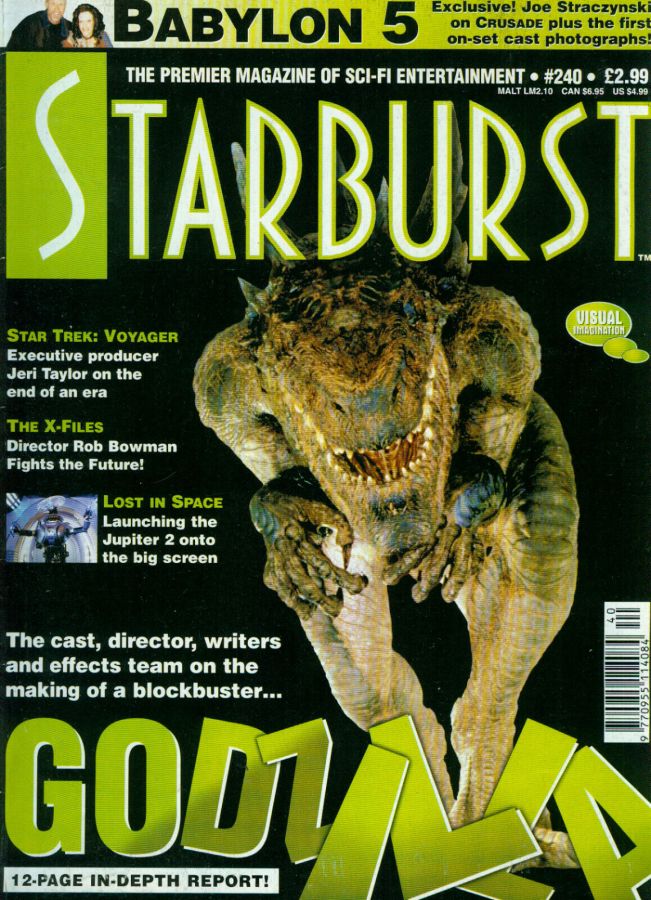 STARBURST magazine side cover Issue 240 August 1998