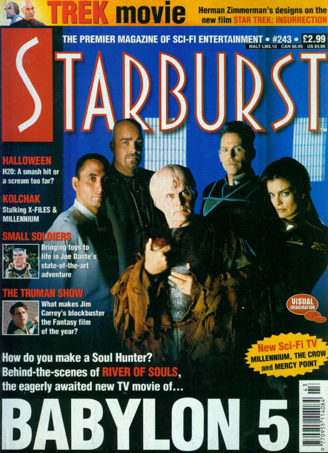 STARBURST magazine side cover Issue 243 November 1998