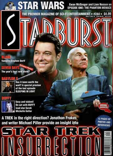 STARBURST magazine side cover Issue 244 December 1998