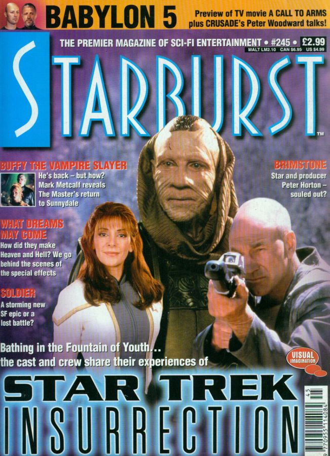 STARBURST magazine side cover Issue 245 January 1999