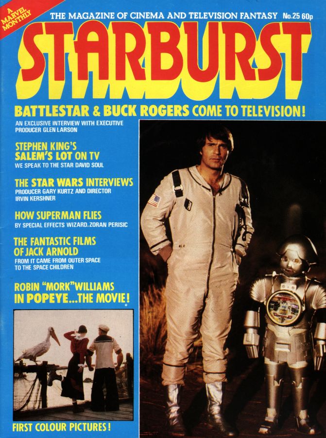 STARBURST magazine side cover Issue 25 September 1980