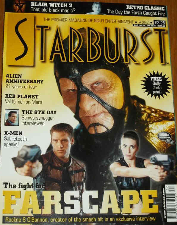 STARBURST magazine side cover Issue 267 November 2000