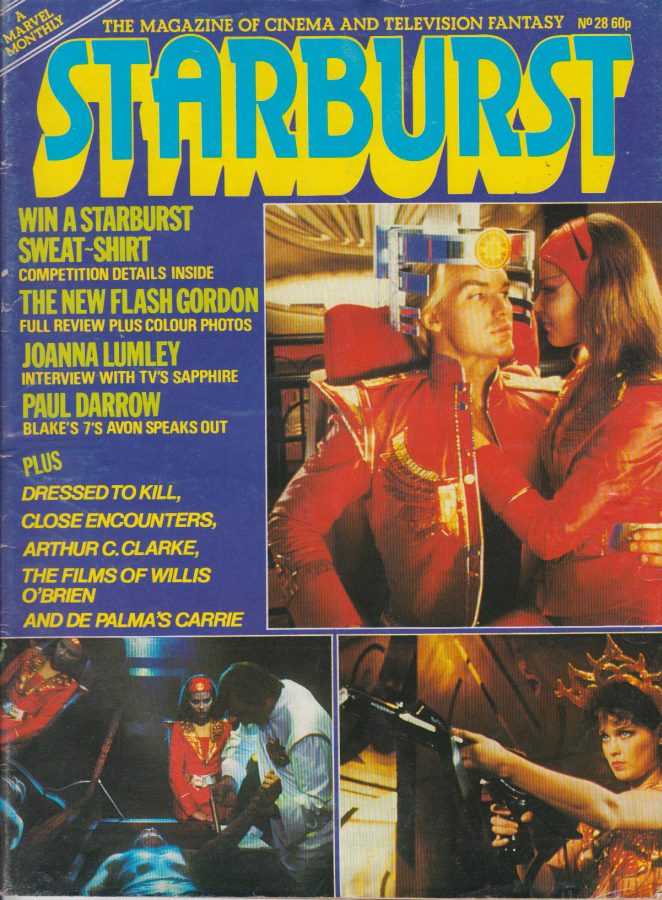 STARBURST magazine side cover Issue 28 December 1980