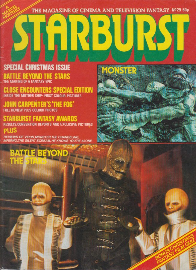 STARBURST magazine side cover Issue 29 January 1981