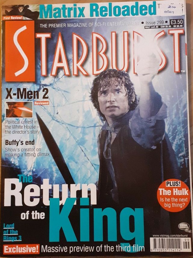 STARBURST magazine side cover Issue 299 June 2003