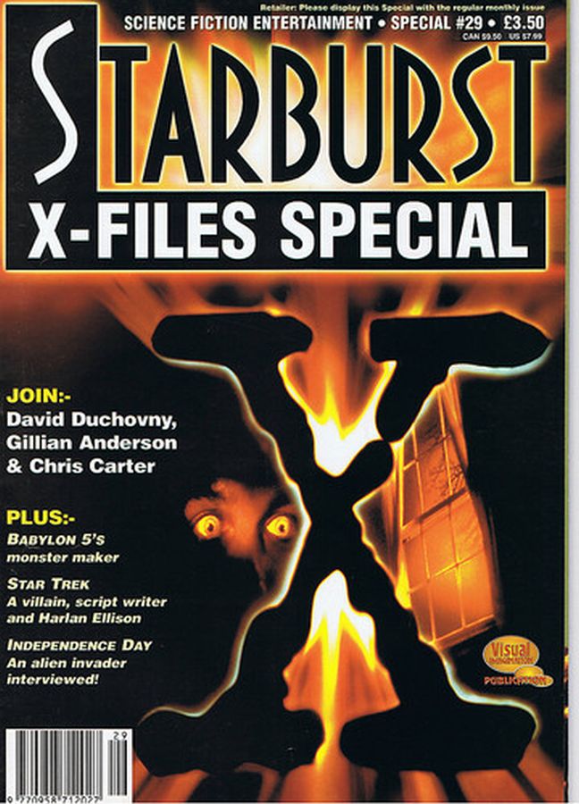 STARBURST magazine side cover  Special #29, X-Files  1996
